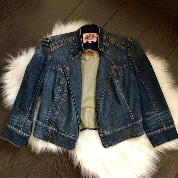 Juicy Couture Jackets & Blazers - Juicy Couture Crop Jean Jacket